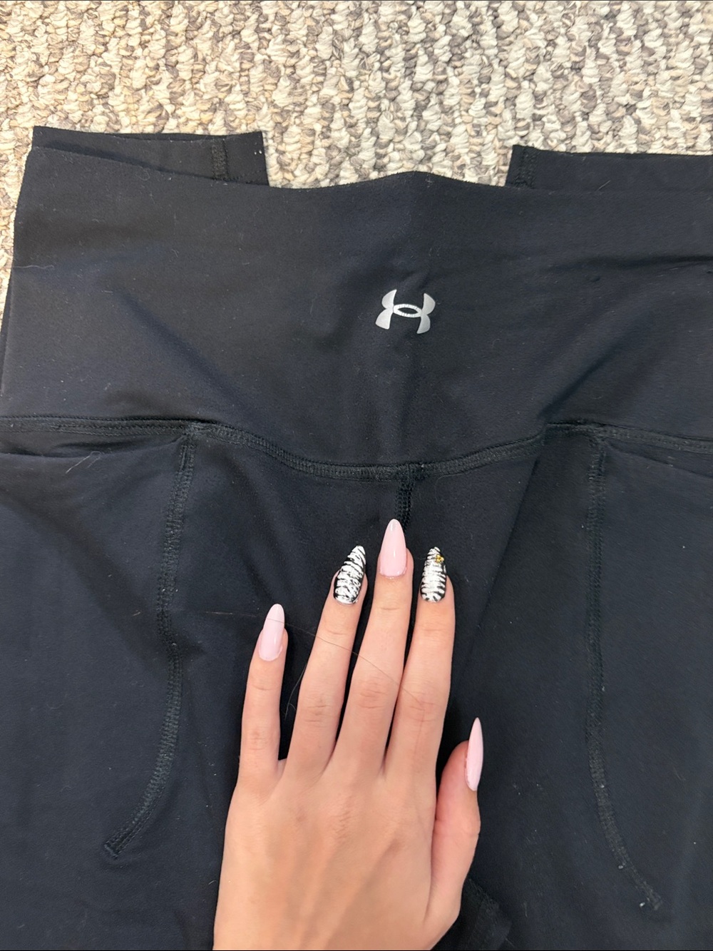 Under Armour Black Women's Athletic High-Waist Shorts